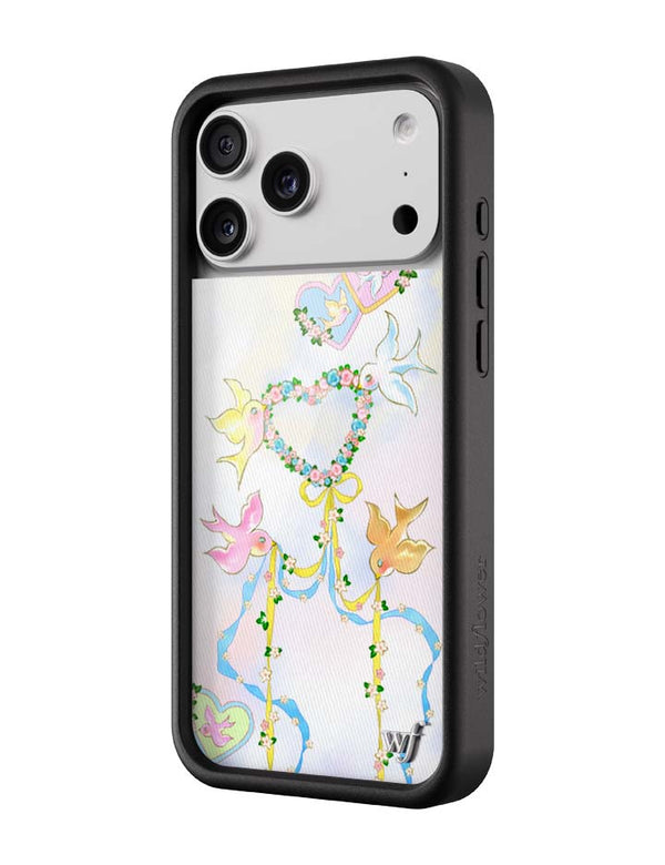 Wildflower iPhone case 17 Pro Max Dove Diaries Birds Pink Cute