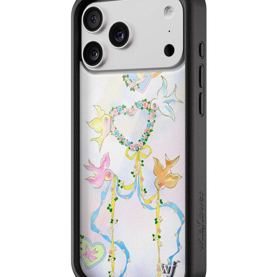 Wildflower iPhone case 17 Pro Max Dove Diaries Birds Pink Cute