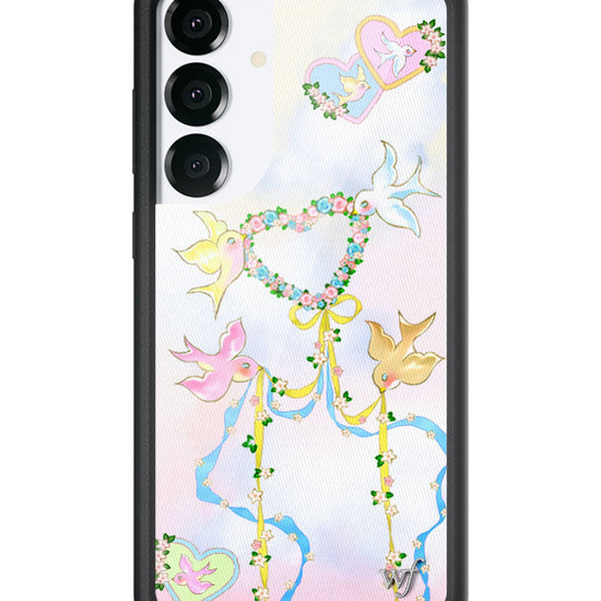 Wildflower Galaxy S25 case Plus Dove Diaries Birds Cute