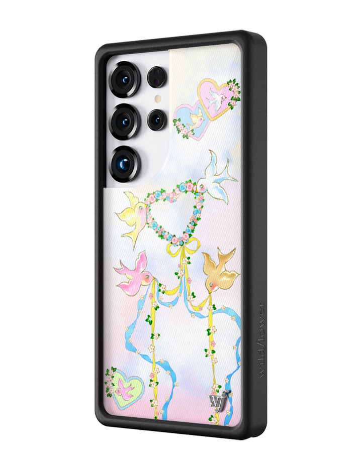 Wildflower Galaxy S25 case Ultra Dove Diaries Birds Cute