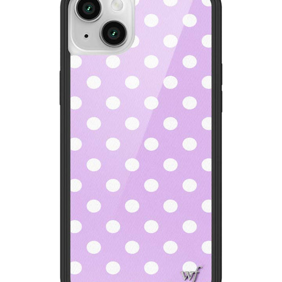 Wildflower iPhone case 13 Polka Dot Lavender White Cute