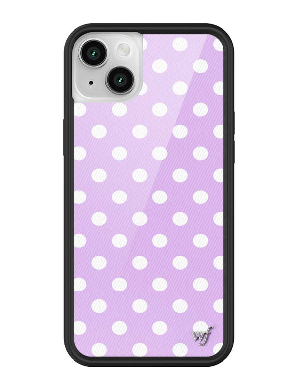 Wildflower iPhone case 13 Polka Dot Lavender White Cute