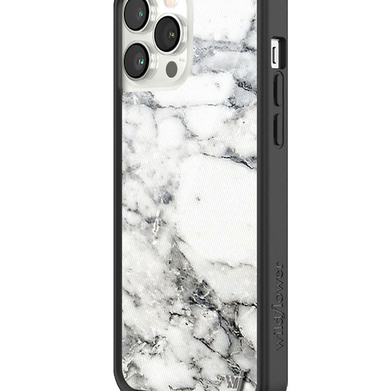 White Marble iPhone 13 Pro Case - Marble Series Case