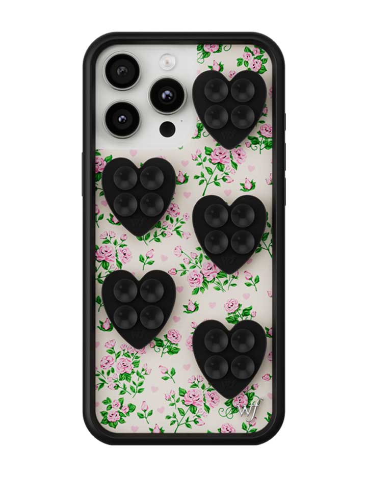 Mini Heart Stickeez - 5 pack – Black – Wildflower Cases