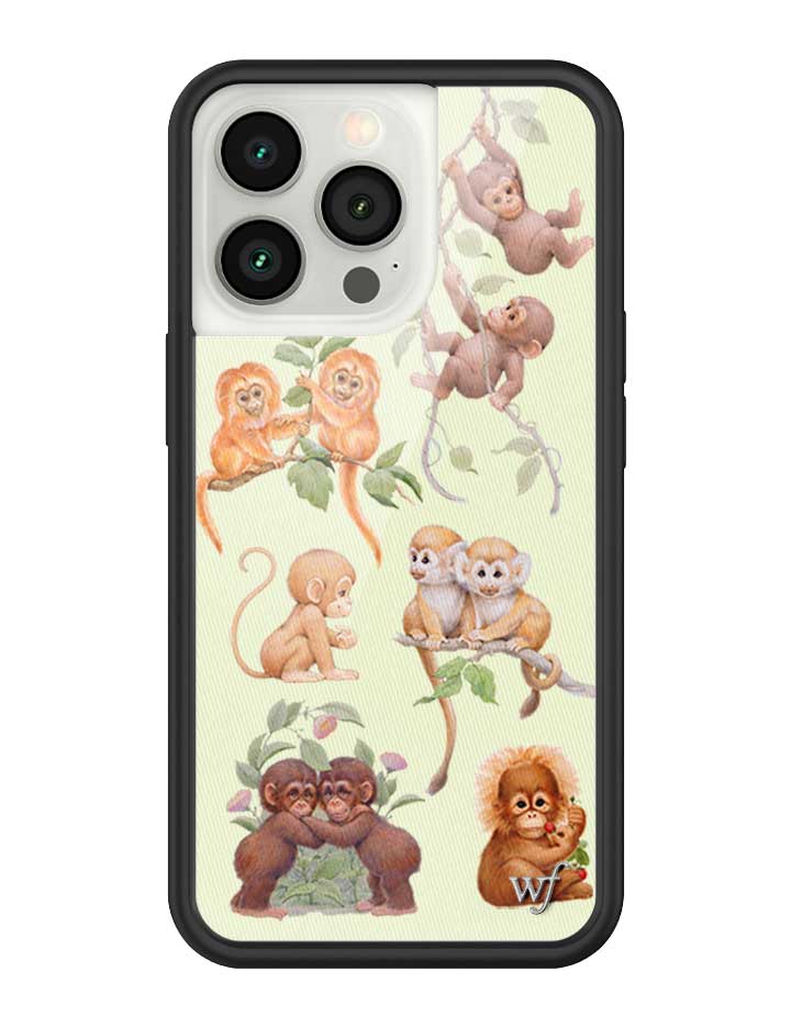 Wildflower iPhone case 13 Pro Monkey Biz Brown Cute