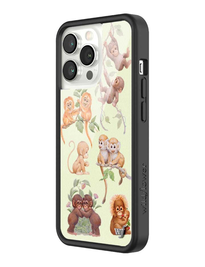 Wildflower iPhone case 13 Pro Monkey Biz Brown Cute
