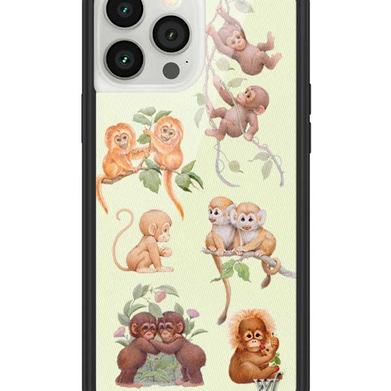 Wildflower iPhone case 13 Pro Max Monkey Biz Brown Cute