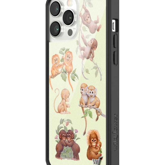 Wildflower iPhone case 13 Pro Max Monkey Biz Brown Cute