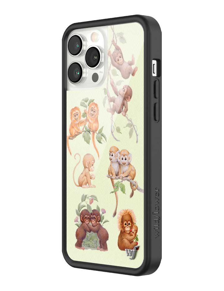 Wildflower iPhone case 13 Pro Max Monkey Biz Brown Cute