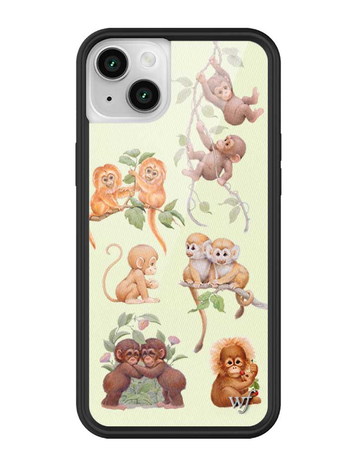 Wildflower iPhone case 14 Monkey Biz Brown Cute