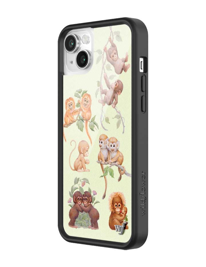 Wildflower iPhone case 14 Monkey Biz Brown Cute