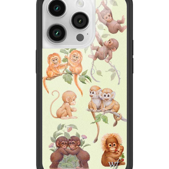 Wildflower iPhone case 14 Pro Monkey Biz Brown Cute