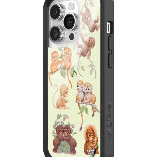Wildflower iPhone case 14 Pro Monkey Biz Brown Cute