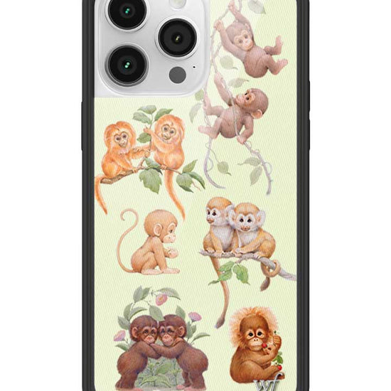 Wildflower iPhone case 14 Pro Max Monkey Biz Brown Cute