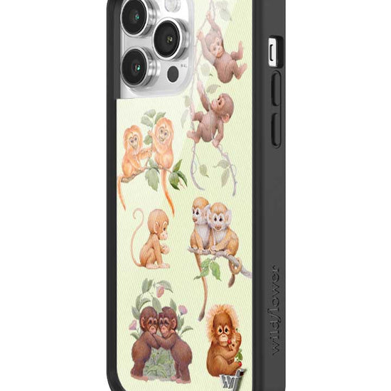 Wildflower iPhone case 14 Pro Max Monkey Biz Brown Cute