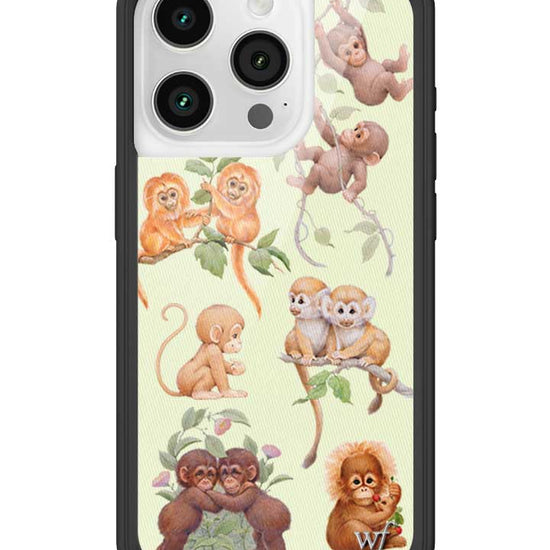 Wildflower iPhone case 15 Pro Monkey Biz Brown Cute