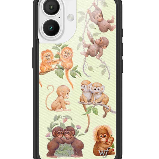 Wildflower iPhone case 16 Monkey Biz Brown Cute