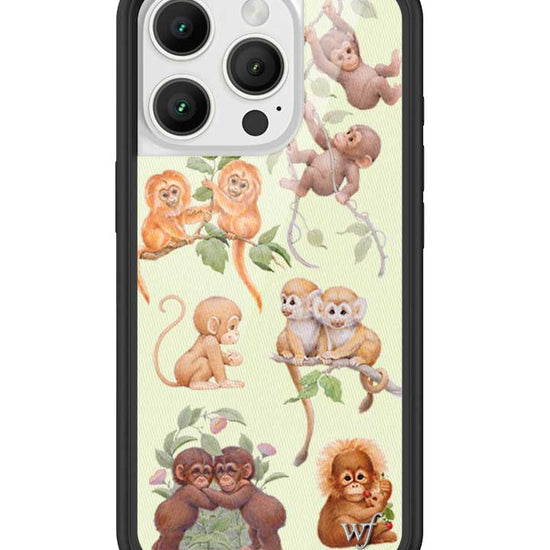 Wildflower iPhone case 16 Pro Monkey Biz Brown Cute