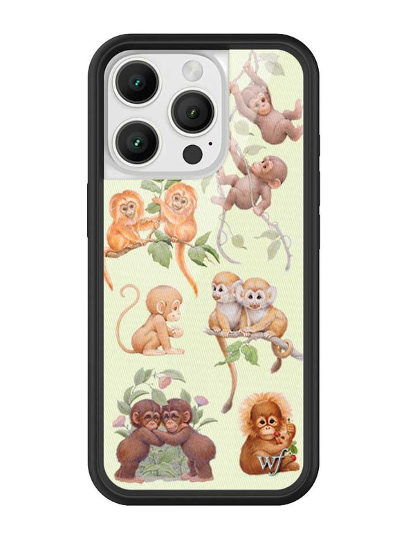 Wildflower iPhone case 16 Pro Monkey Biz Brown Cute