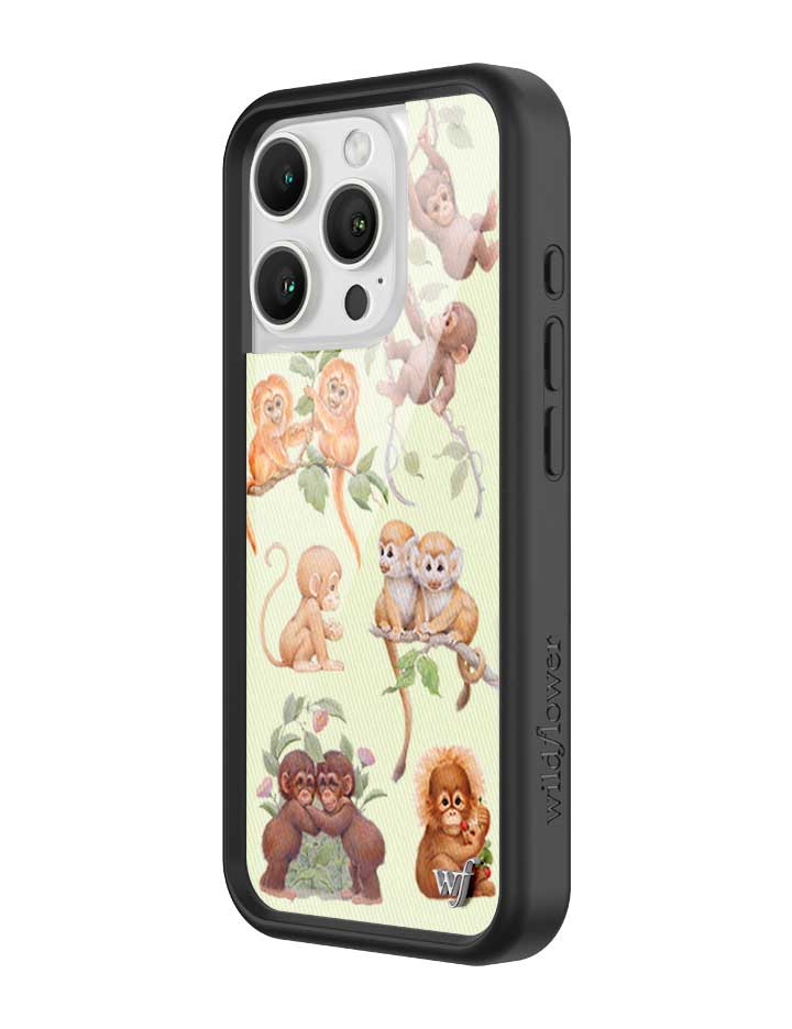 Wildflower iPhone case 16 Pro Monkey Biz Brown Cute