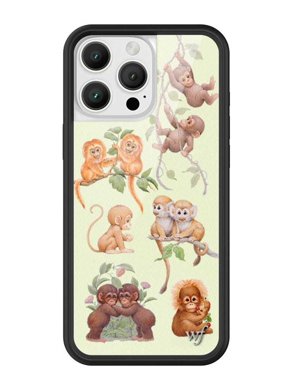 Wildflower iPhone case 16 Pro Max Monkey Biz Brown Cute