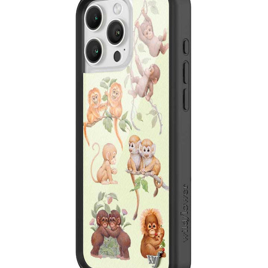 Wildflower iPhone case 16 Pro Max Monkey Biz Brown Cute