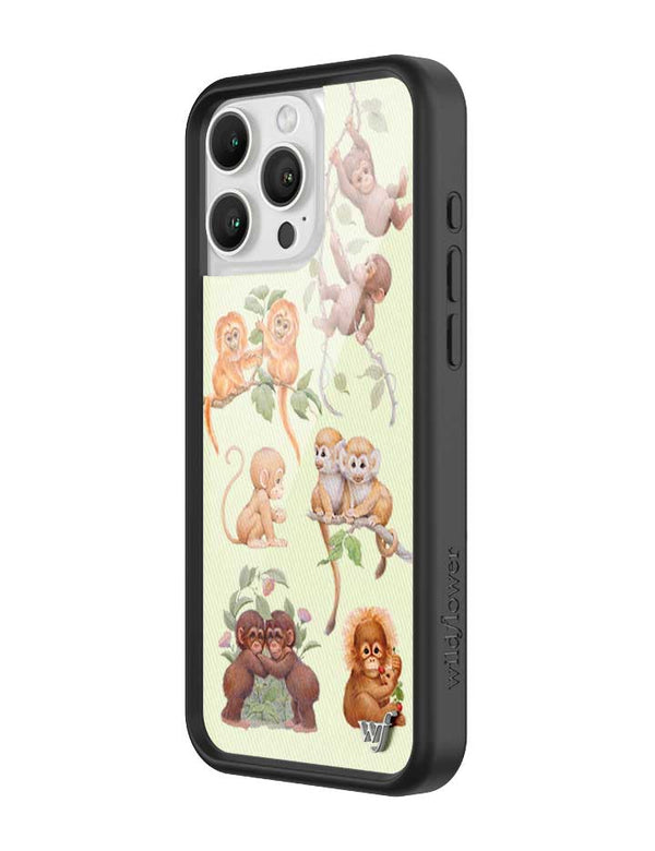 Wildflower iPhone case 16 Pro Max Monkey Biz Brown Cute