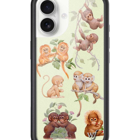 Wildflower iPhone case 17 Monkey Biz Brown Cute