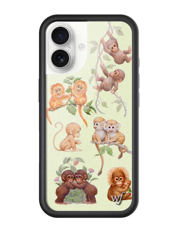 Wildflower iPhone case 17 Monkey Biz Brown Cute