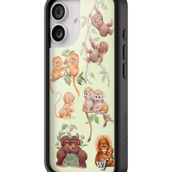 Wildflower iPhone case 17 Monkey Biz Brown Cute