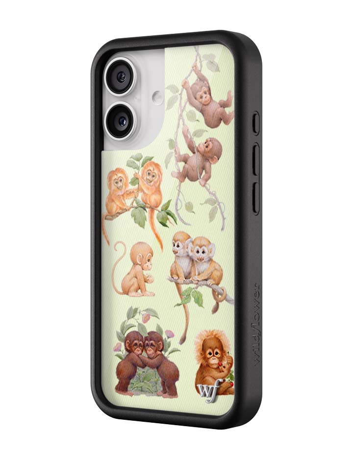 Wildflower iPhone case 17 Monkey Biz Brown Cute