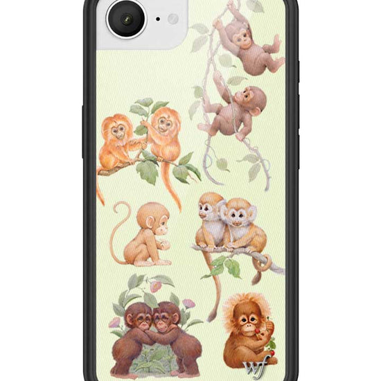 Wildflower iPhone case 17e Monkey Biz Brown Cute