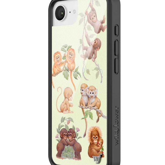 Wildflower iPhone case 17e Monkey Biz Brown Cute