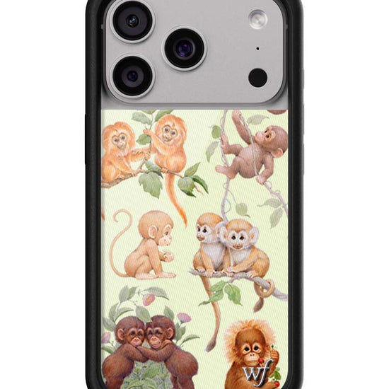 Wildflower iPhone case 17 Pro Monkey Biz Brown Cute