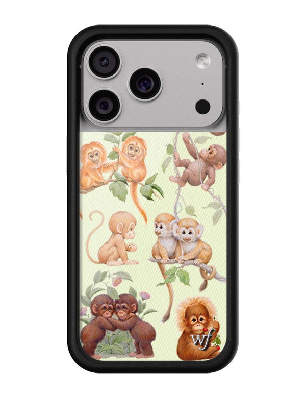 Wildflower iPhone case 17 Pro Monkey Biz Brown Cute