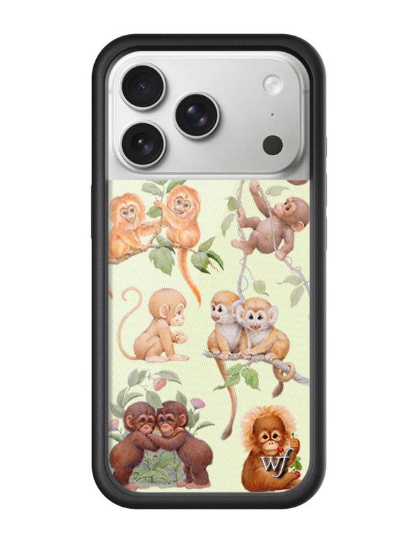 Wildflower iPhone case 17 Pro Monkey Biz Brown Cute
