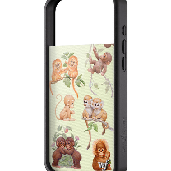 Wildflower iPhone case 17 Pro Max Monkey Biz Brown Cute