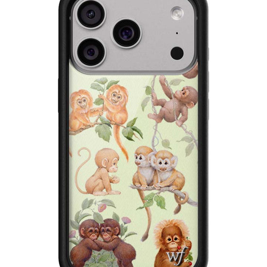 Wildflower iPhone case 18 Pro Max Monkey Biz Brown Cute