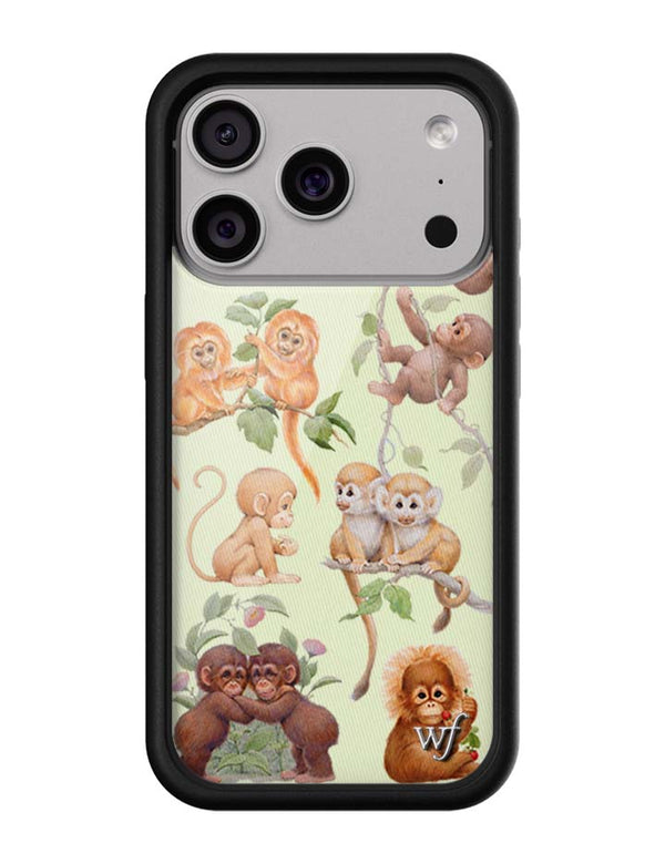 Wildflower iPhone case 18 Pro Max Monkey Biz Brown Cute