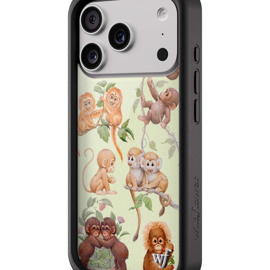 Wildflower iPhone case 18 Pro Max Monkey Biz Brown Cute