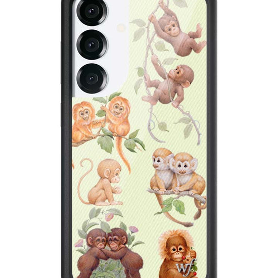 Wildflower Galaxy S25 case Monkey Biz Brown Cute
