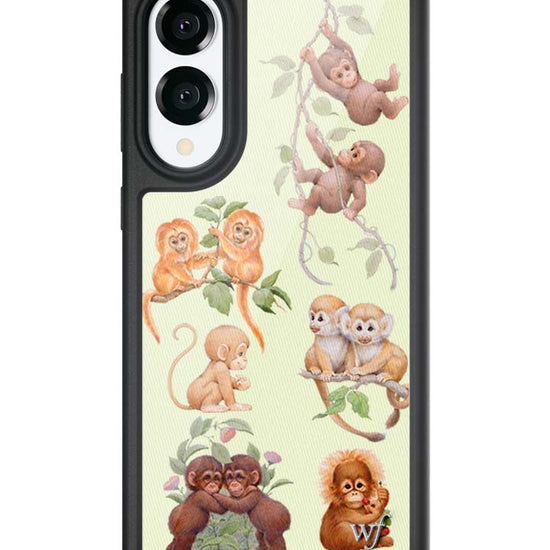 Wildflower Galaxy S25 case Edge Monkey Biz Brown Cute