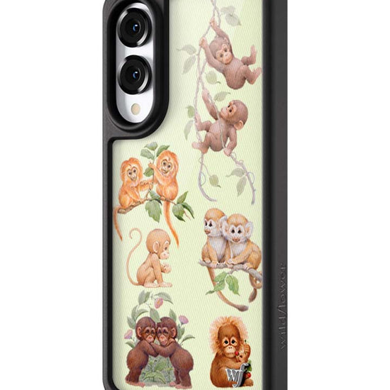 Wildflower Galaxy S25 case Edge Monkey Biz Brown Cute