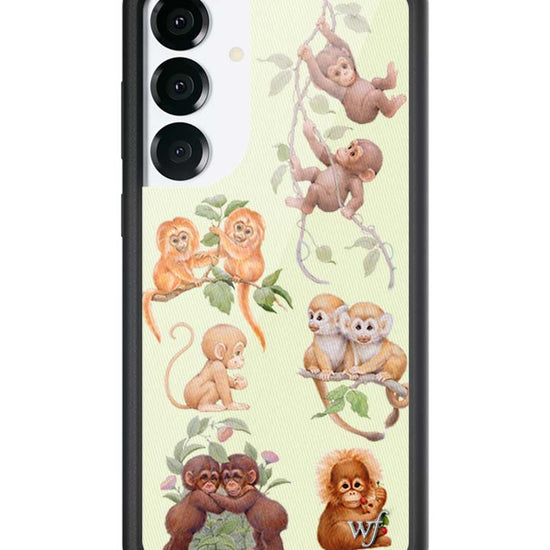 Wildflower Galaxy S25 case Plus Monkey Biz Brown Cute