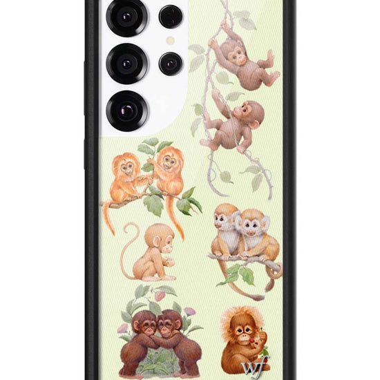 Wildflower Galaxy S25 case Ultra Monkey Biz Brown Cute