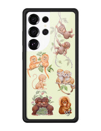 Wildflower Galaxy S25 case Ultra Monkey Biz Brown Cute
