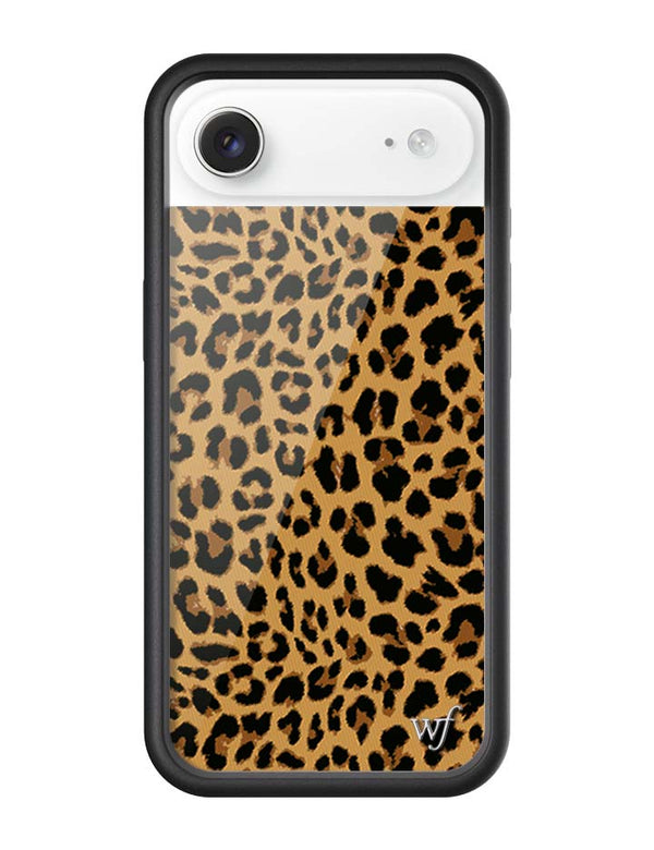 Wildflower iPhone case Air Meow Leopard Black Tan