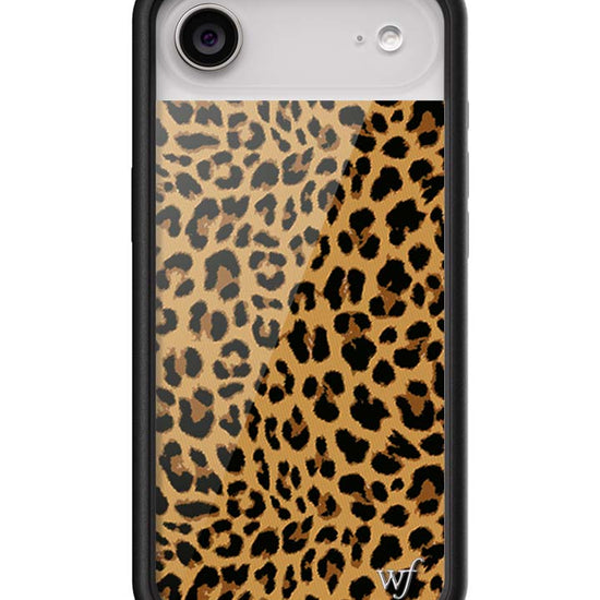 Wildflower iPhone case Air Meow Leopard Black Tan
