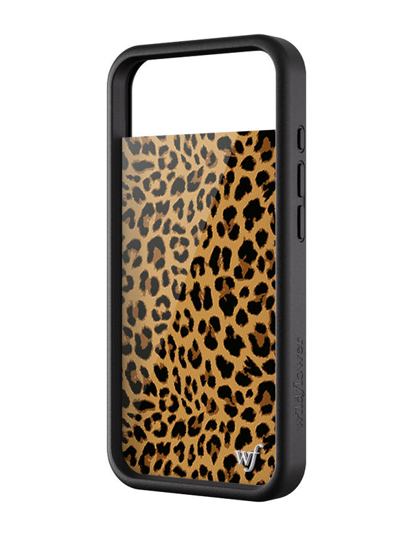 Wildflower iPhone case Air Meow Leopard Black Tan