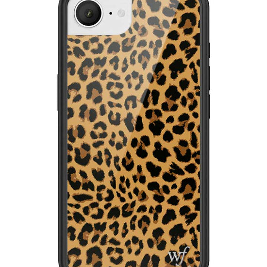 Wildflower iPhone case 17e Meow Leopard Black Tan